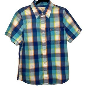 Hollister Button Down Plaid Size Medium NWT